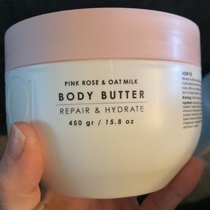 Ciroa pink rose and oat milk body butter